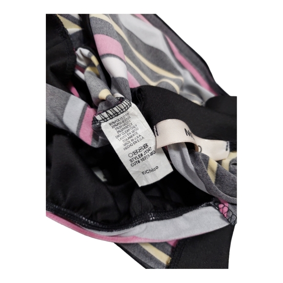 Monaco Womens Small Sleeveless Stripes Neck Ruffle High Waist Bodyocn Jumpsuits - Picture 4 of 15